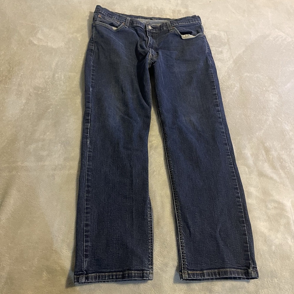 Levis 541 Jeans Men 40x32 Blue‎ Medium Wash Stretch Athletic Fit Taper (36x30)